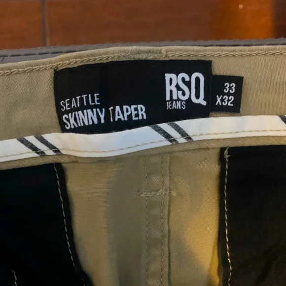 RSQ JEANS/CARGO PANTS SEATTLE SKINNY TAPER 32x32 - Picture 4 of 4